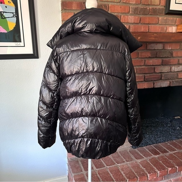 Rachel Parcell Puffer Jacket w/ Hood in Black Sz M - Picture 6 of 8